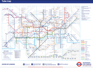 mappa metropolitane londra