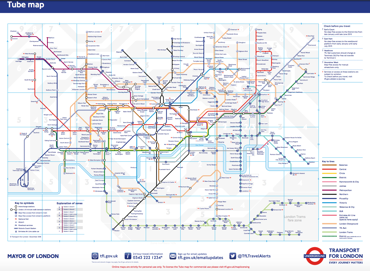 Mappa Metropolitana Di Londra Zone Tariffe E Abbonamenti