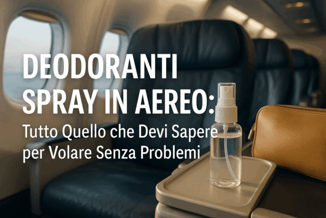 Deodoranti Spray in Aereo: Tutto Quello che Devi Sapere per Volare Senza Problemi